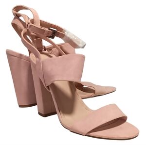 🆕️Chic Blush Pink Block Heel Sandals